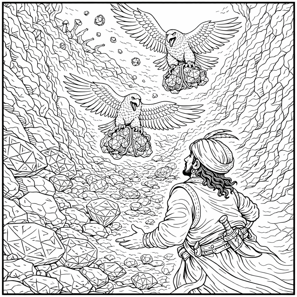 दर्यावर्दी सिंदबादच्या सात सफरी (मराठी) अफलातून भरपूर चित्रांसह, 295 पानांची सम्पूर्ण कथा, Sindbad