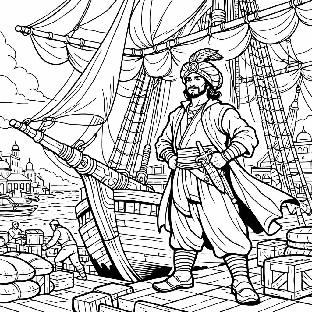 दर्यावर्दी सिंदबादच्या सात सफरी (मराठी) अफलातून भरपूर चित्रांसह, 295 पानांची सम्पूर्ण कथा, Sindbad