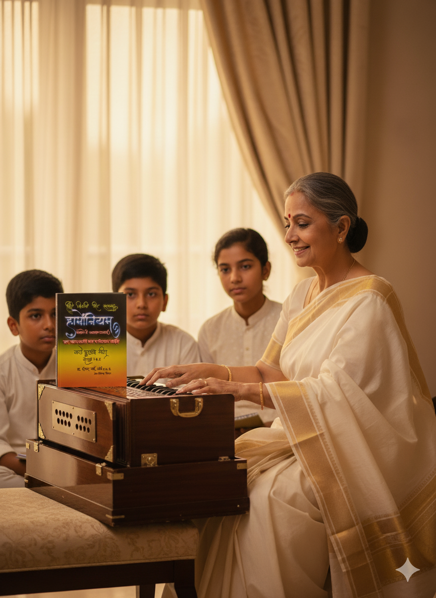 हार्मोनियम अथवा  की-बोर्ड वर  सहज वाजवू शकाल अशी  हिंदी फिल्मी गीत सरगम Saragam for Harmonium or KeyBoard